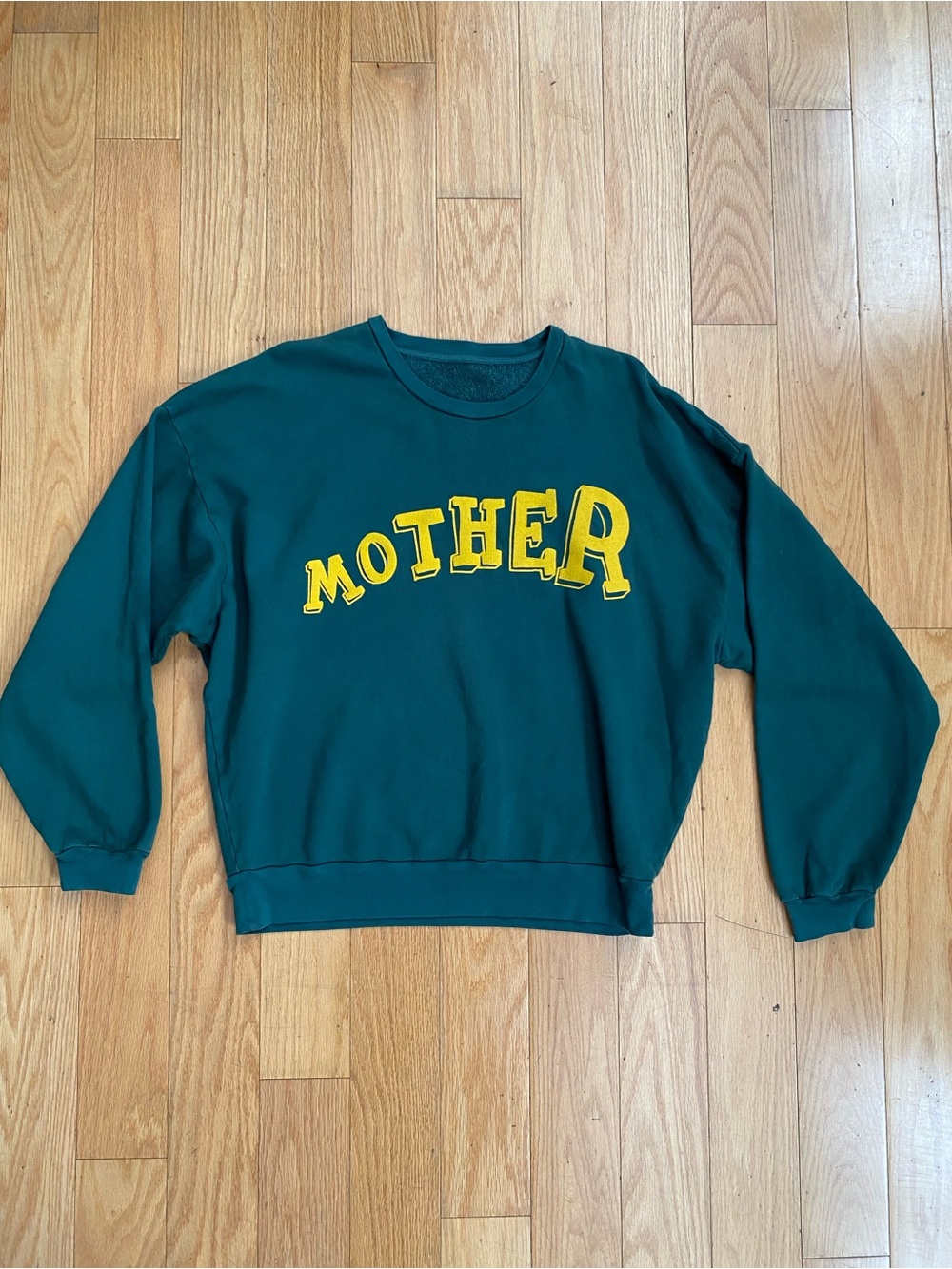 Green 'MOTHER' Graphic Crewneck Sweatshirt